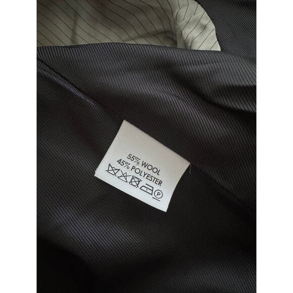 Dries Van Noten Slate-Blue Wool-Blend Blazer Suit Jacket - Picture 6 of 7